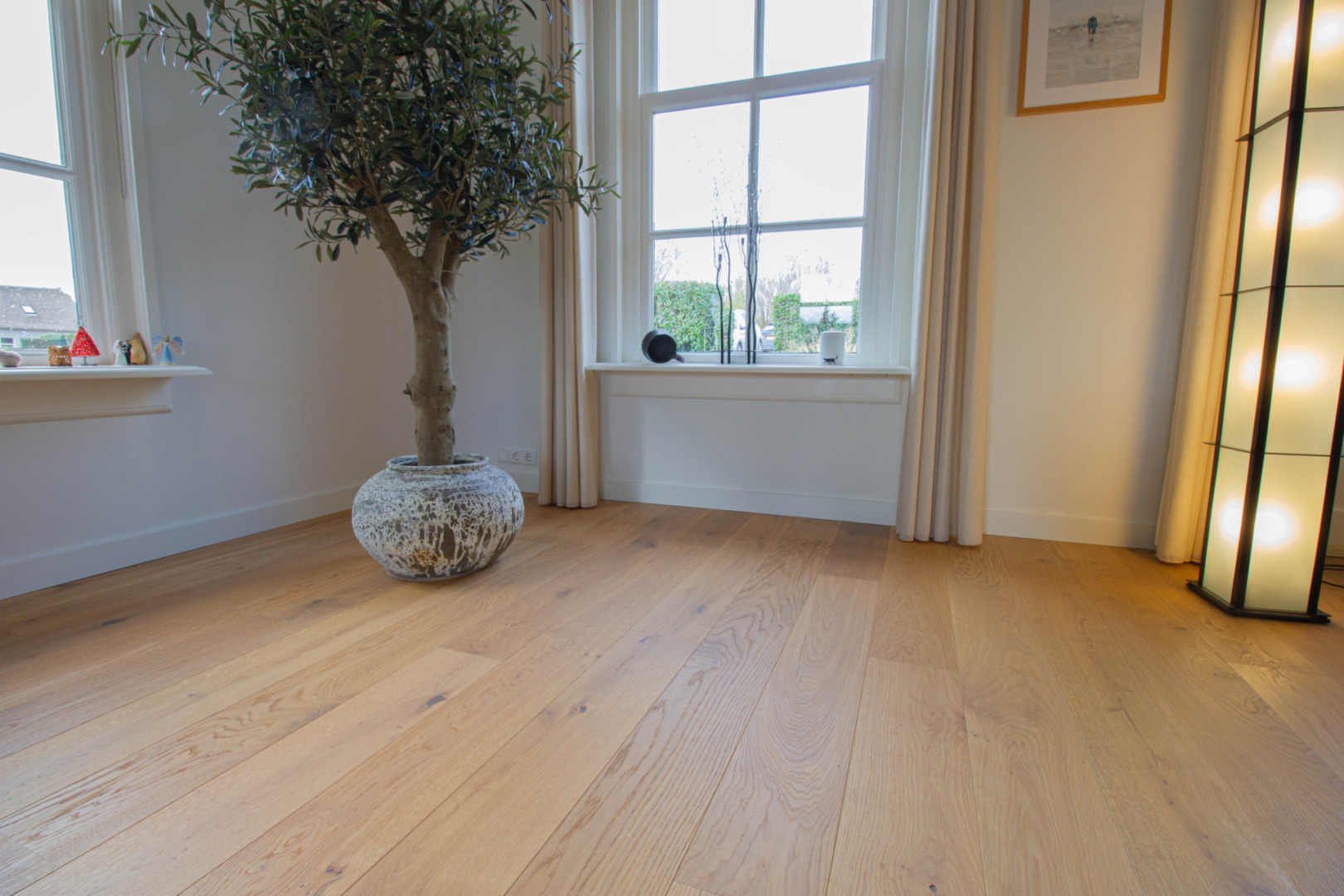 Planken optisch geborsteld